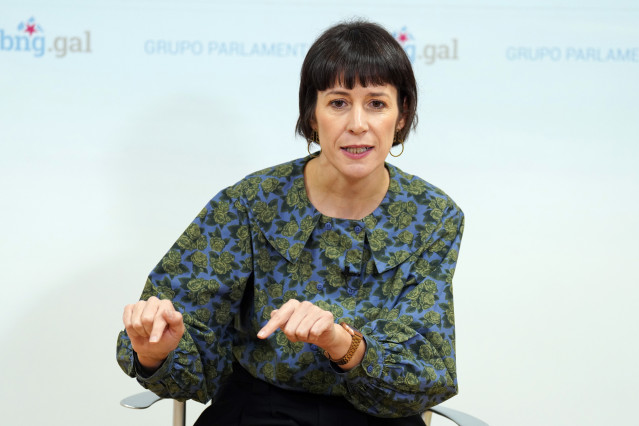 La portavoz nacional del BNG, Ana Pontón, en una entrevista concedida a Europa Press