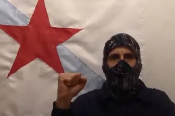 Garcia Matos en un vídeo de Resistencia Galega