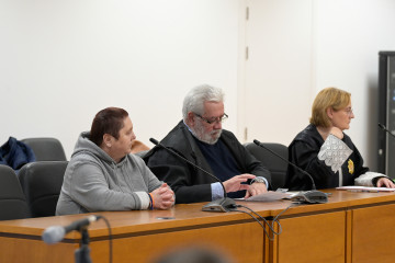 Archivo - Acusada de matar a su marido en Paderne (A Coruña) durante la lectura del veredicto  en la Audiencia de A Coruña