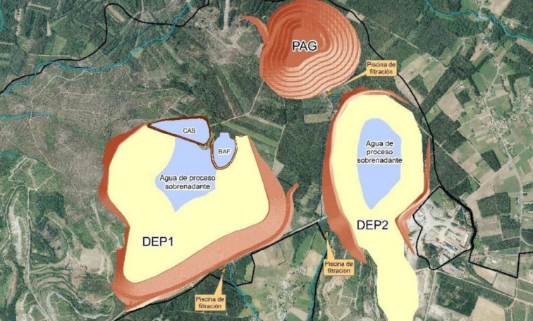 La mina de Touro crearía residuos capaces de drenajes ácidos con un peso igual a 110 millones de Twingos