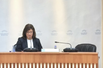 María José Caride, conselleira de Política Territorial, Obras Públicas e Transportes del bipartito que dirigió Emilio Pérez Touriño de 2005 a 2009.