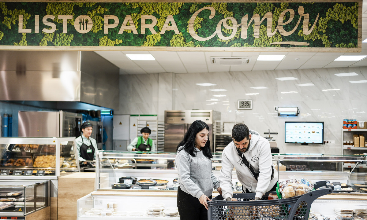 Interior de un supermercado de Mercadona