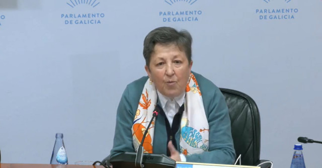 La exconselleira de Sanidade Pilar Farjas en la comisión de investigación de los contratos de la Xunta.