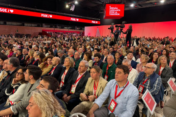 El secretario xeral del PSdeG, José Ramón Gómez Besteiro, en el Congreso Federal del PSOE.