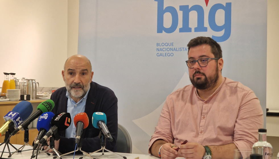 Néstor Rego y Xabier Pérez Igrexas este miércoles en Vigo.