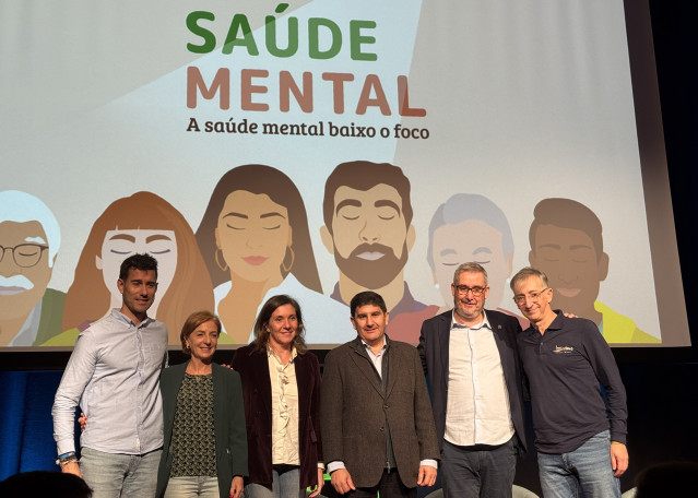 El delegado del Gobierno, Pedro Blanco, en la clausura del Foro 'A Saúde mental baixo foco' celebrado en Ames