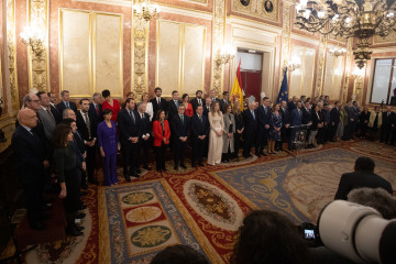 Acto institucional por el Día de la Constitución, en el Congreso de los Diputados, a 6 de diciembre de 2024, en Madrid (España). Las Cortes Generales conmemoran el 46º aniversario de la aprobació