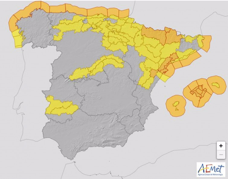 Aire ártico en el norte de España, el primer episodio invernal este sábado con la cota de nieve a 800 metros