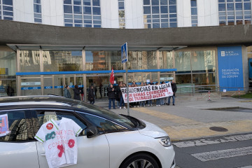 Protesta en A Coruña de trabajadoras de residencias privadas