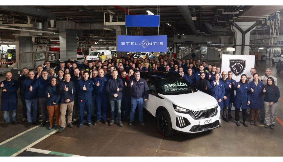 Stellantis Vigo alcanza el millón de unidades producidas del Peugeot 2008, que comenzó su montaje en 2019.