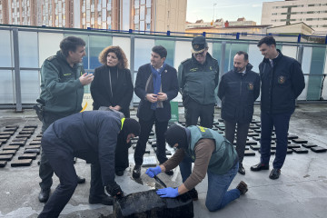 Cocaína incautada en un barco en A Coruña