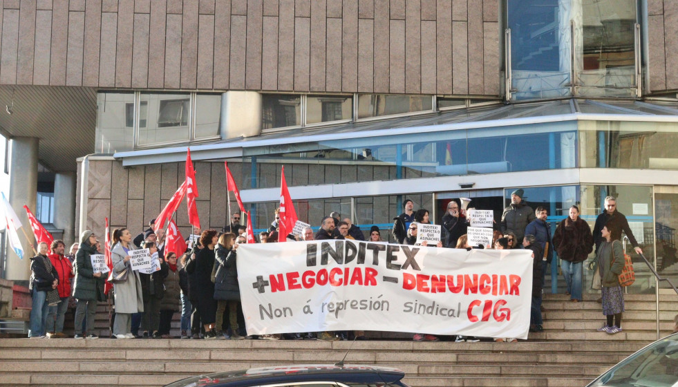 Protesta de delegados y delegadas de la CIG