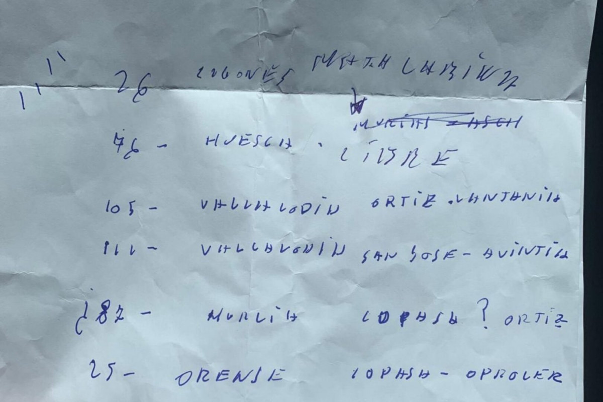 Pantallazo de una fotografu00eda de un escrito que Aldama entregu00f3 al juez asegurando que se lo habu00eda mandado Koldo Garcu00eda en relaciu00f3n a supuestas comisiones en Fomento