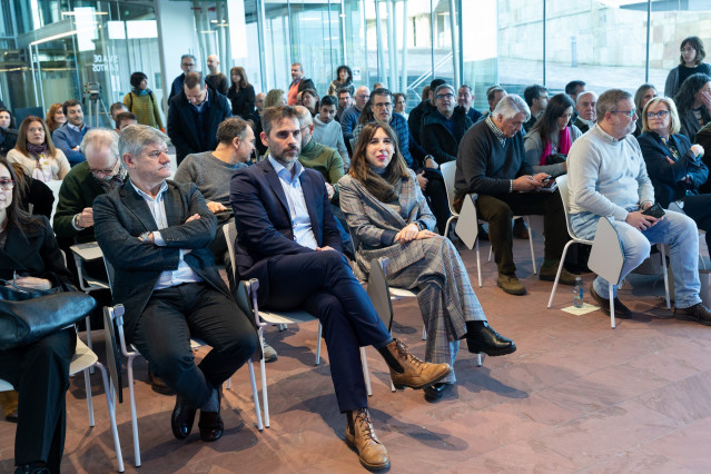 La conselleira de Economía e Industria, María Jesús Lorenzana, ha participado este martes en la presentación del 'Informe anual de la cadena monte-industria'.