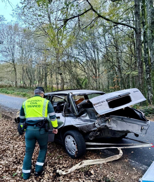 Accidente en Amoeiro (Ourense).