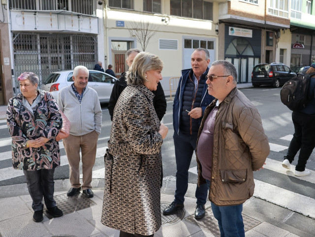 La alcaldesa de Lugo, Paula Alvarellos, en A Milagrosa