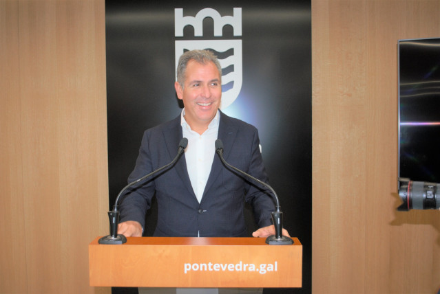 Archivo - El portavoz municipal del PP de Pontevedra y presidente local del partido, Rafa Domínguez.