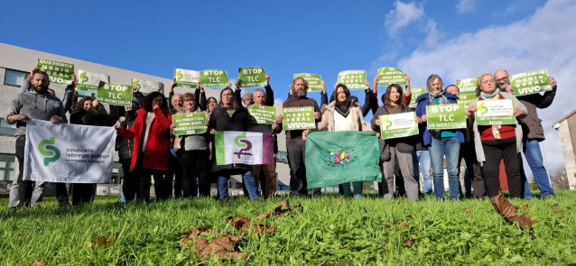 Protesta de representantes del SLG por el acuerdo UE-Mercosur