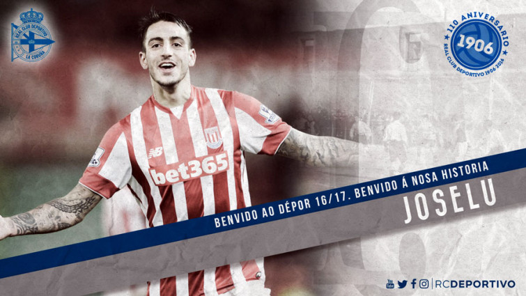 ​El Dépor incorpora a Joselu sobre la bocina