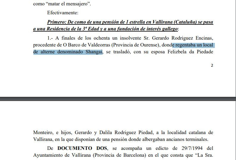 Estracto de la denuncia de Carles Moner en la Audiencia Nacional