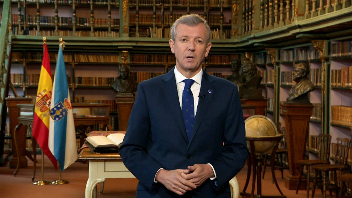 Alfonso Rueda en su discurso de Navidad