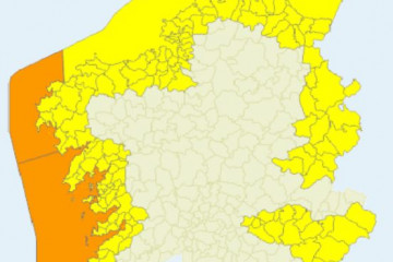 Alertas de Meteogalicia para viernes y sábado