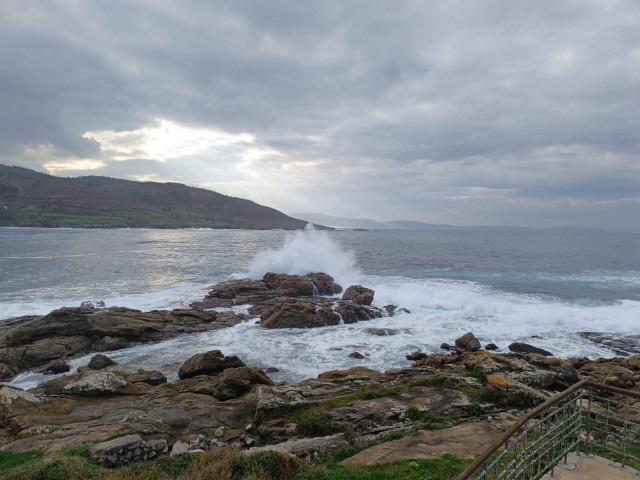 Imagen del mar en la costa de Caión, en el municipio coruñés de A Laracha