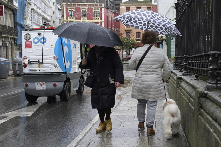 Vientos de 140 kilómetros por hora en Muras durante otro día de intensas precipitaciones en Galicia