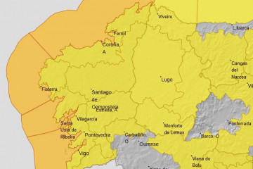 Avisos de AEMET vigentes para el lunes