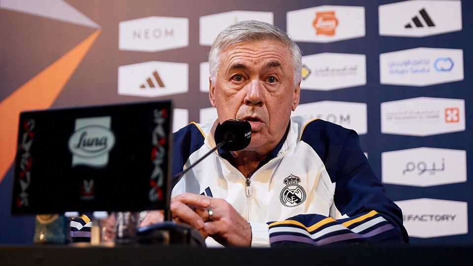 El entrenador del Real Madrid, Carlo Ancelotti, en rueda de prensa.