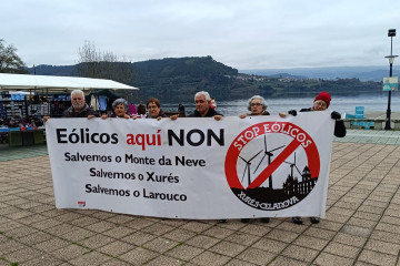 Una pasada protesta en Castrelo de Miño contra el Parque de Coto Novelle en una imagen de Salvemos o Xurés