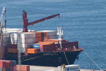 El Cape Citius en una pasada llegada a Vigo en una foto de