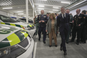 El ministro del Interior, Fernando Grande-Marlaska y la ministra de Administración Interna de Portugal, Maria Margarida Blasco, inauguran el nuevo Centro de Cooperación Policial y Aduanera de Tui (P