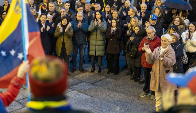 Dirigentes del PPdeG participan en una movilización en Ourense 