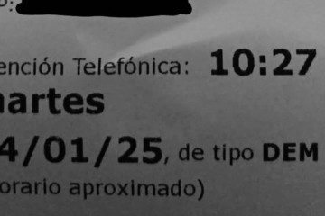 Resguardo de una cita para atención primaria en Seixo, Marín