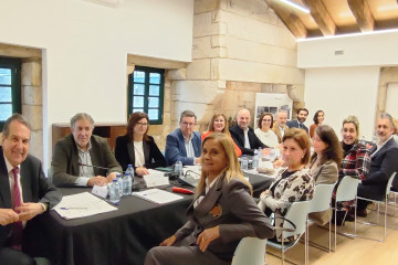 Reunión del gobierno municipal de Vigo en el Pazo da Raposeira, a 10 de enero de 2025.