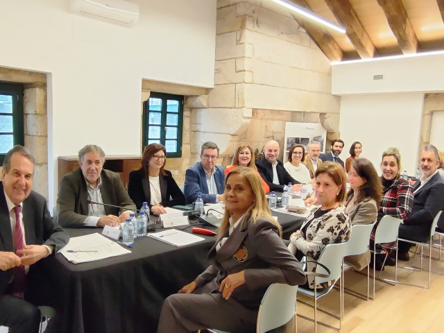 Reunión del gobierno municipal de Vigo en el Pazo da Raposeira, a 10 de enero de 2025.