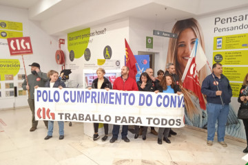 Una pasada protesta de CIG en el Carrefour de Lugo