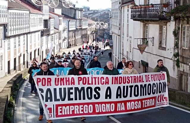 Manifestación de la CIG por la situación de la automoción