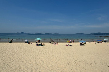 Imagen de la playa de Samil.