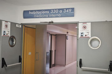 Mervicio de Medicina Interna del Hospital da Mariña, en Burela (Lugo).