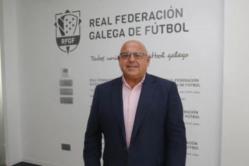 Pablo Prieto, candidato a la presidencia de la Real Federación Gallega de Fútbol (RFGF).