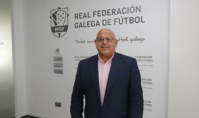 Pablo Prieto, candidato a la presidencia de la Real Federación Gallega de Fútbol (RFGF).