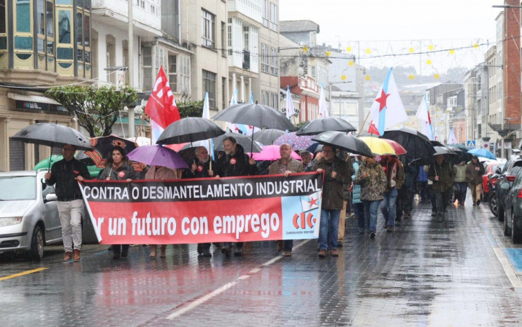 Movilización de la CIG en As Pontes para pedir una transición industrial 