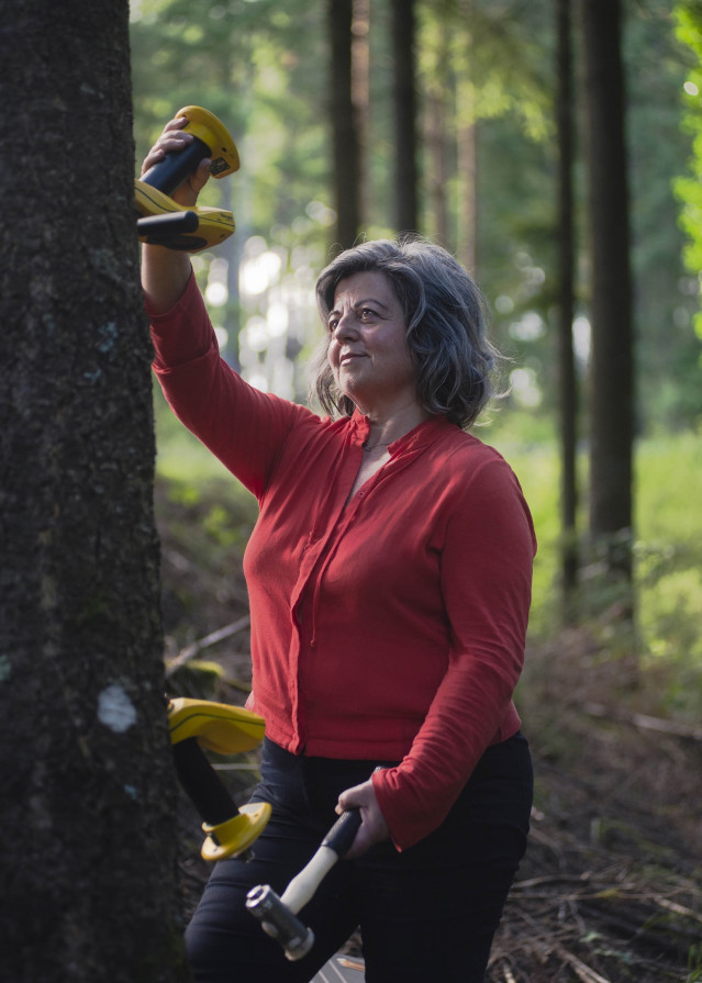 Archivo - Esther Mrerlo, directora de Madera Plus, una de las empresas gallegas que se sitúa entre los 100 mejores startups de España en 2024 según la APTE.