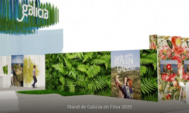 Imagen del 'stand' de Galicia en Fitur.