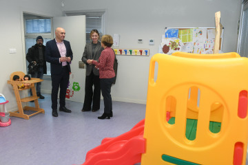 La Conselleira de Política Social e Igualdade,Fabiola García, visita el Centro de Recuperación Integral (CRI) para mujeres víctimas de violencia de género, ubicado en Santiago de Compostela