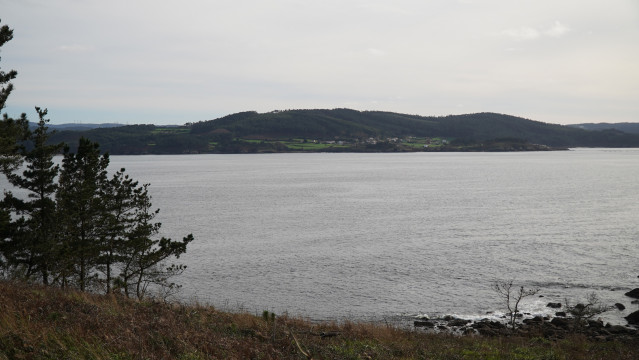 Lugar donde se hundió el narcosubmarino encontrado en Camariñas (A Coruña). A 23 de enero de 2025.