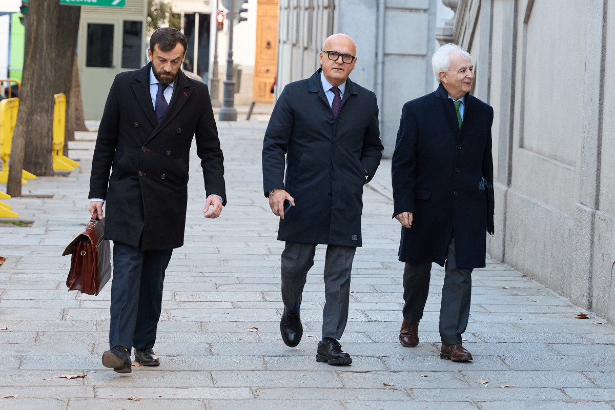 El senador del PP José Manuel Baltar a su llegada al Tribunal Supremo, a 13 de enero de 2025, en Madrid (España).