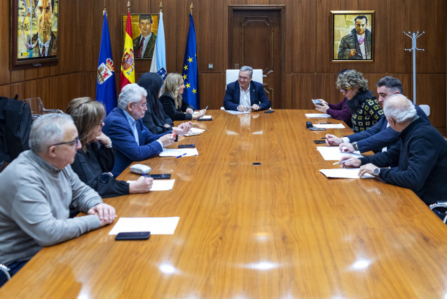 Reunión de la Junta de Gobierno de la Diputación de Ourense, a 27 de enero de 2025.